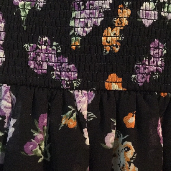 Black Purple Orange Forever 21 Size M Mini Dress - Picture 4 of 5